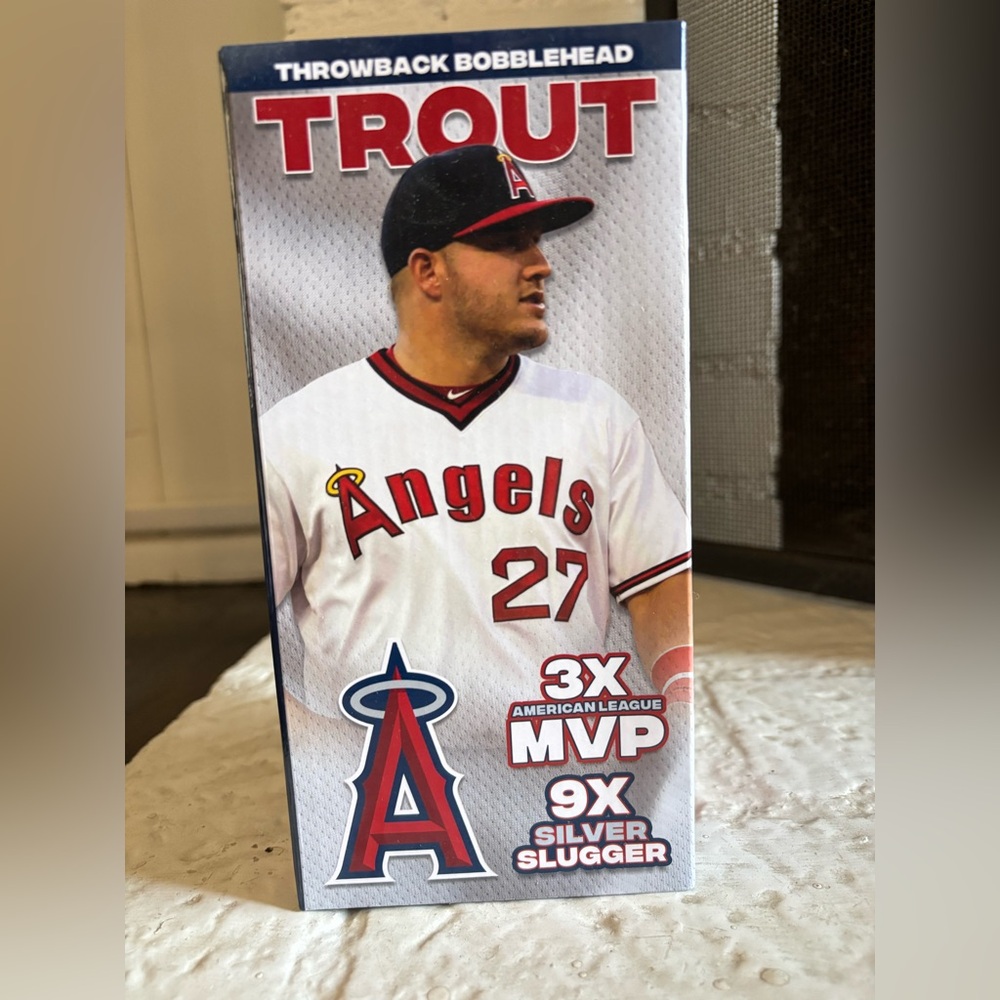 Angels Throwback Bobblehead - Red and White